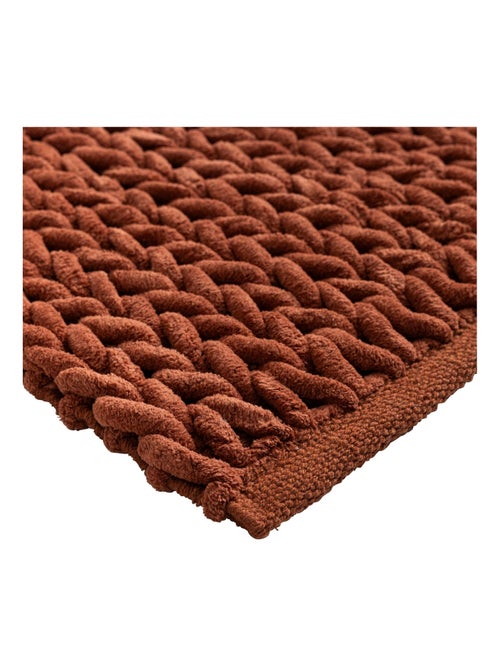 Tapis de bain en chenille douce antidérapant - Kiabi