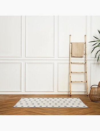 Tapis de bain en coton 1 cm à motif horse point 60 x 120 cm Guy Levasseur