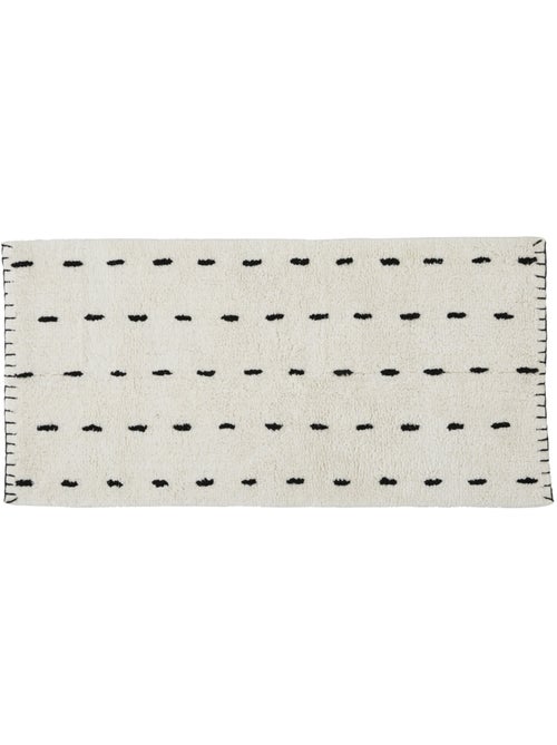 Tapis de bain en coton 1 cm à motif horse point 60 x 120 cm Guy Levasseur - Kiabi Tapis de bain en coton 1 cm à motif horse point 60 x 120 cm Guy Levasseur - Kiabi