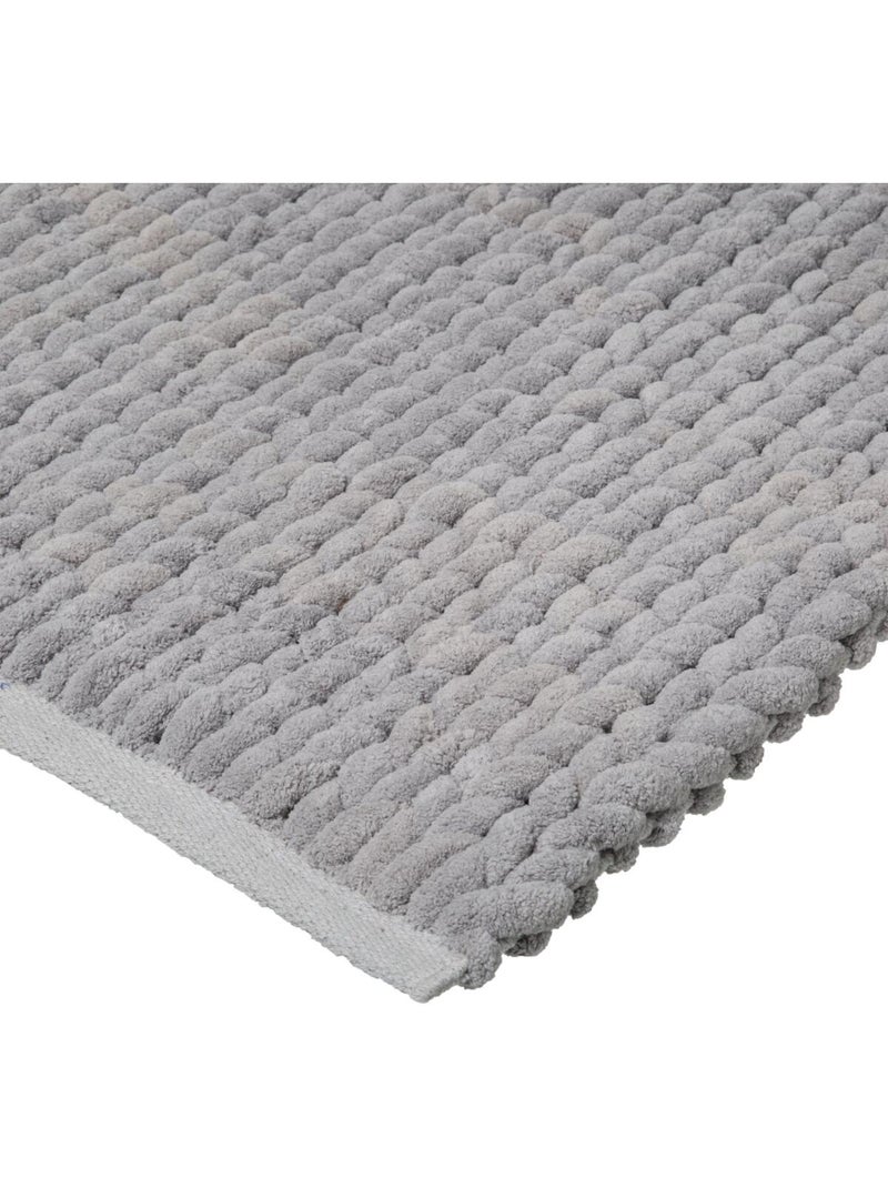 Tapis de bain en coton 120x50cm colorama Gris - Kiabi