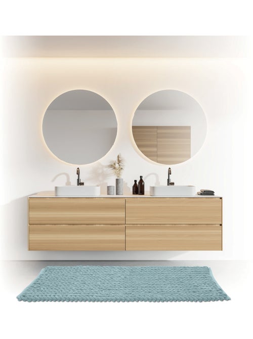 Tapis de bain en coton 120x50cm COLORAMA - Kiabi Tapis de bain en coton 120x50cm COLORAMA - Kiabi