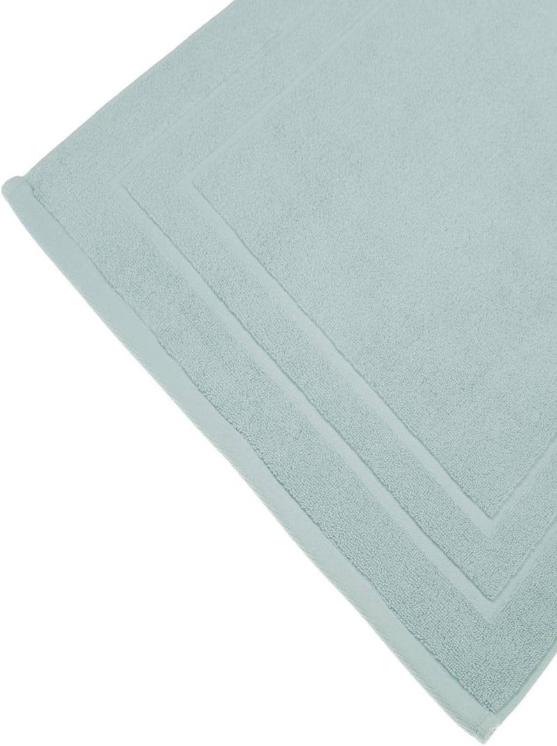 Tapis de bain en coton 700gsm Bleu clair - Kiabi