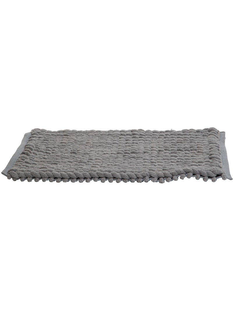 Tapis de bain en coton 75x50cm COLORAMA Gris - Kiabi