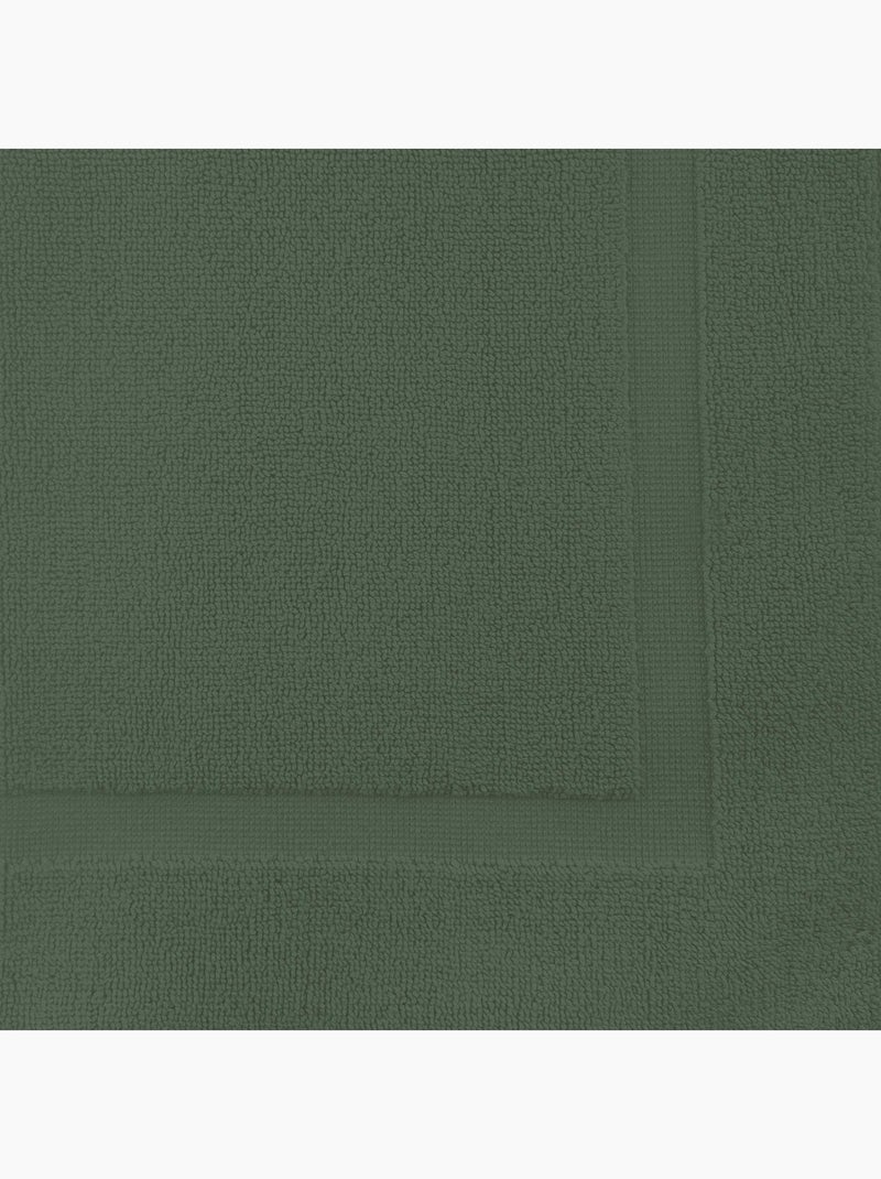 Tapis de bain en coton 800 gr/m2 50x80 cm LAGUNE, par Soleil d'ocre Kaki - Kiabi