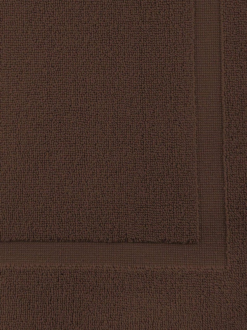 Tapis de bain en coton 800 gr/m2 50x80 cm LAGUNE, par Soleil d'ocre Marron - Kiabi