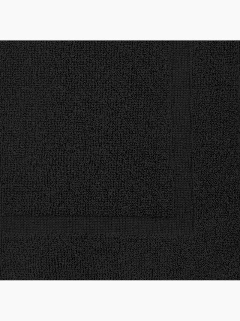 Tapis de bain en coton 800 gr/m2 50x80 cm LAGUNE, par Soleil d'ocre Noir - Kiabi