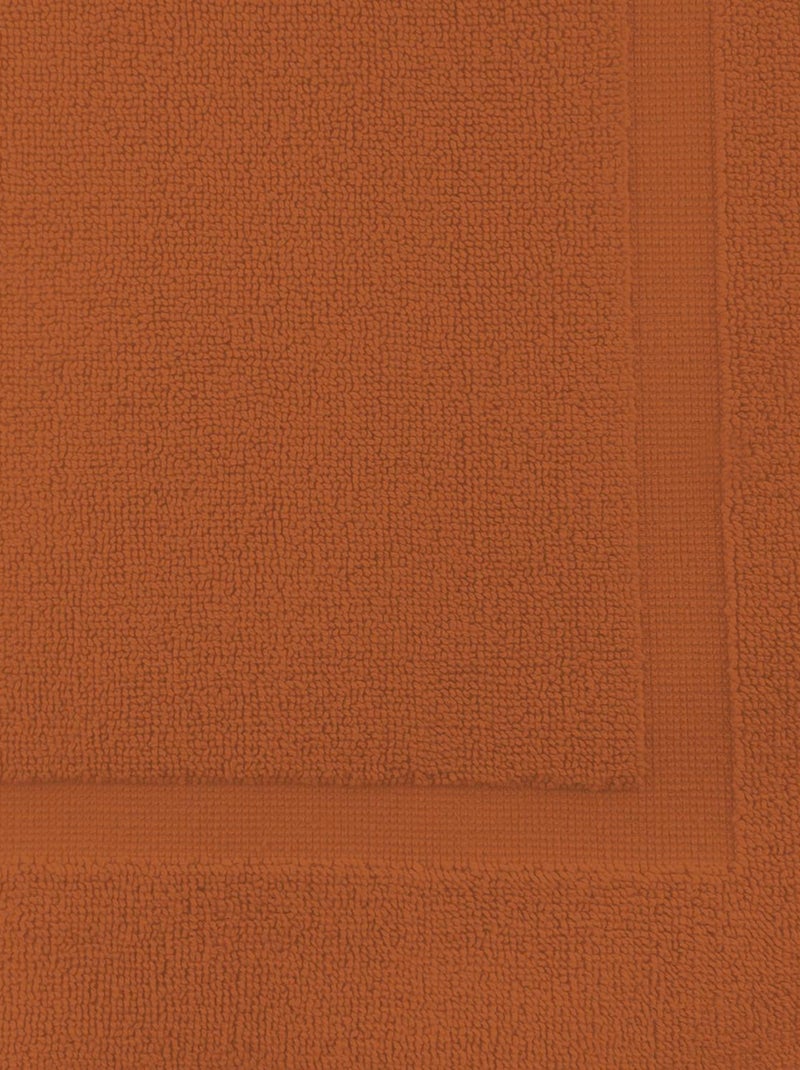 Tapis de bain en coton 800 gr/m2 50x80 cm LAGUNE, par Soleil d'ocre Orange - Kiabi