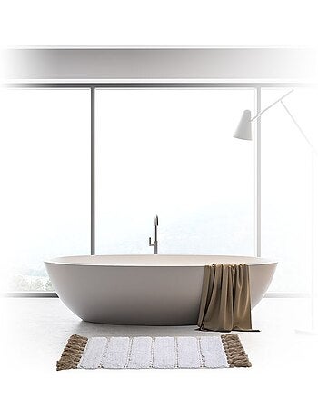 Tapis de bain en coton à franges 50x75cm SOLAR POWER
