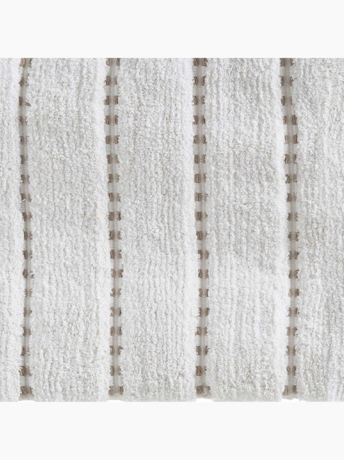 Tapis de bain en coton à franges 50x75cm SOLAR POWER - Kiabi