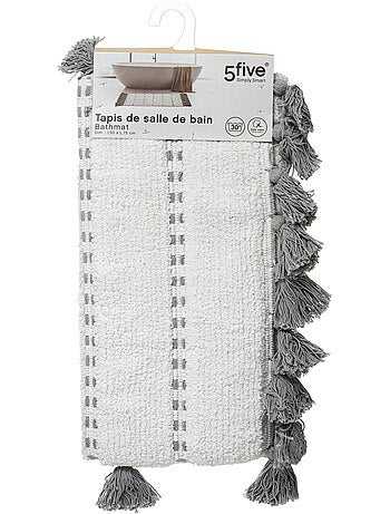 Tapis de bain en coton à franges 50x75cm SOLAR POWER