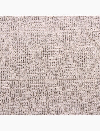 Tapis de bain en coton beige 50x80cm