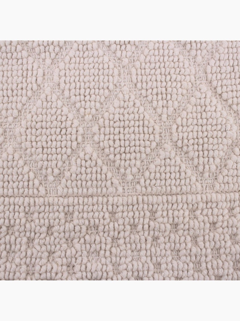 Tapis de bain en coton beige 50x80cm Beige - Kiabi