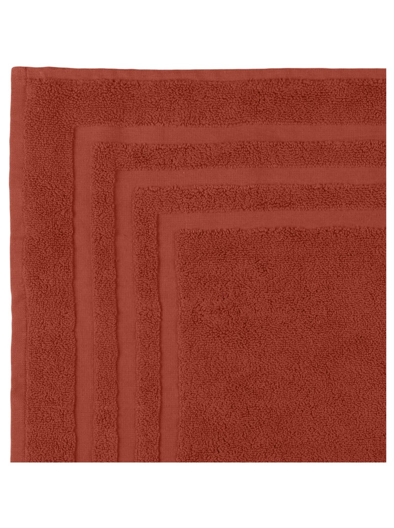 Tapis de bain en coton bio Orange - Kiabi