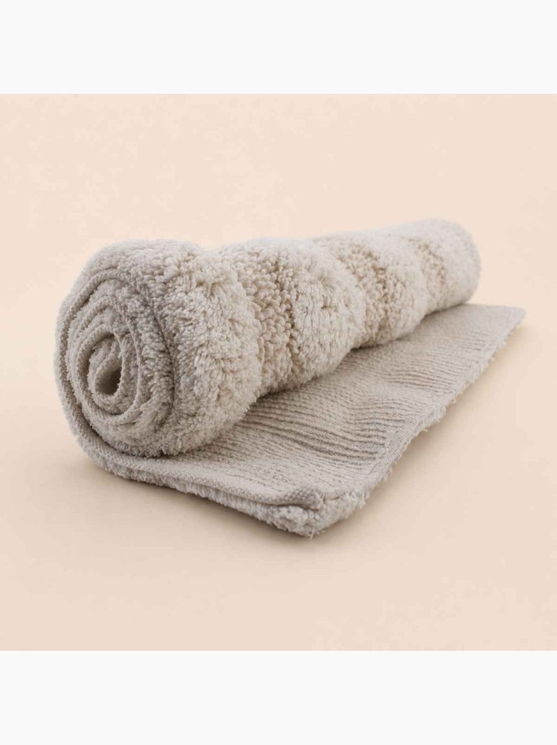 Tapis de bain en coton bouclette 50x80cm Beige - Kiabi