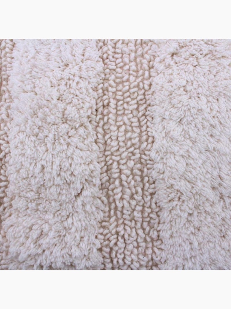 Tapis de bain en coton bouclette 50x80cm Beige - Kiabi