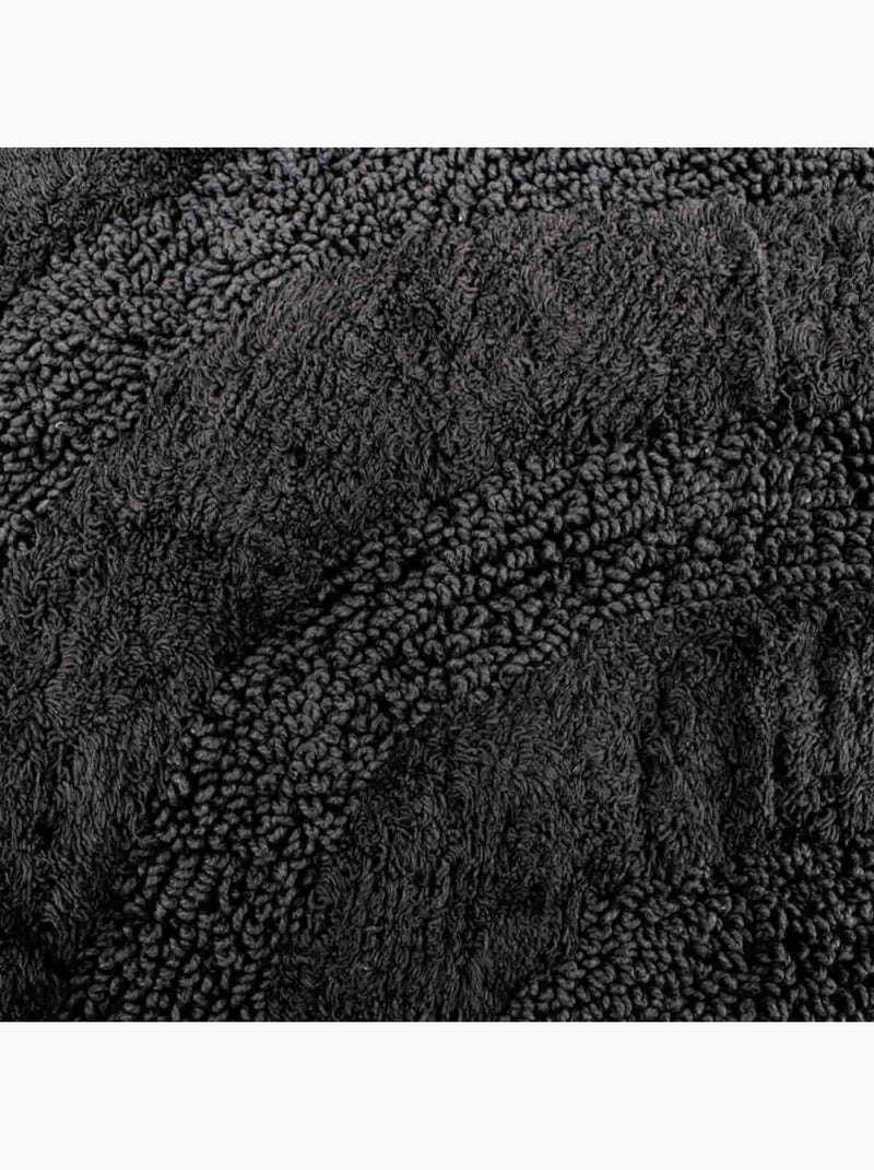 Tapis de bain en coton bouclette 50x80cm Noir - Kiabi