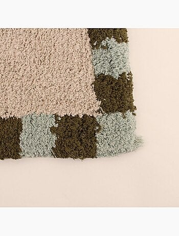Tapis de bain en coton brodé bisous 50x80cm