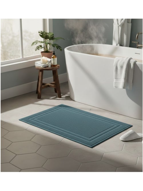 Tapis de bain en coton Lilas - Kiabi