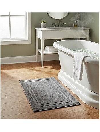 Tapis de bain en coton Lilas