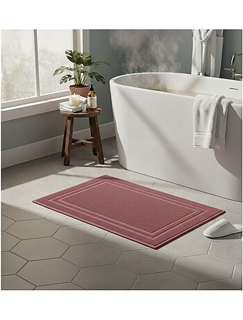 Tapis de bain en coton Lilas