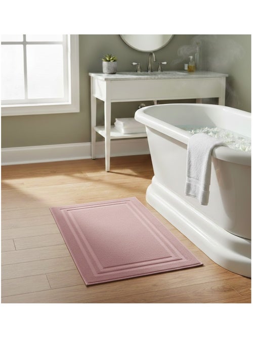 Tapis de bain en coton Lilas - Kiabi