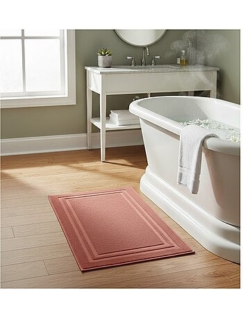 Tapis de bain en coton Lilas