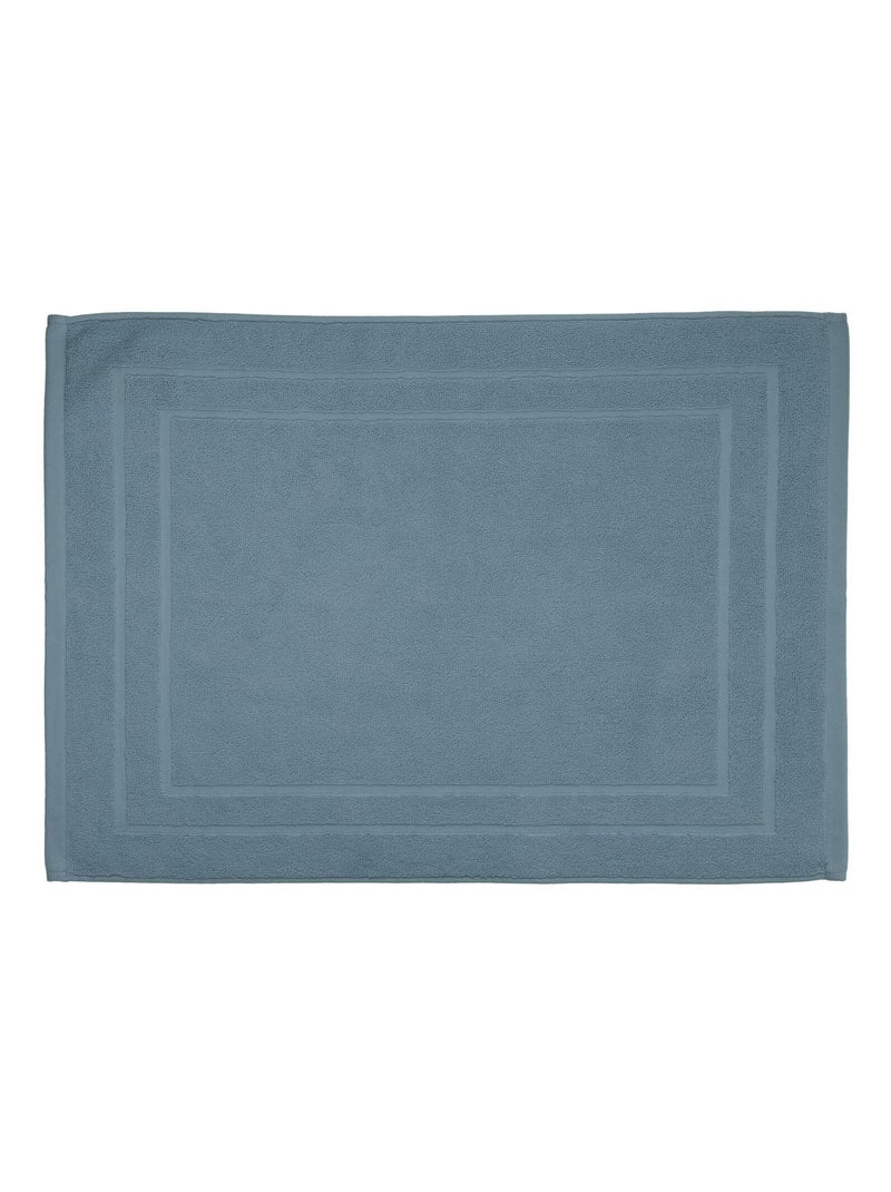 Tapis de bain en coton PRAIA Bleu - Kiabi