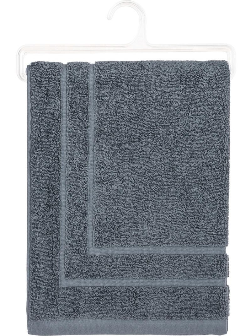 Tapis de bain en coton PRAIA Gris foncé - Kiabi