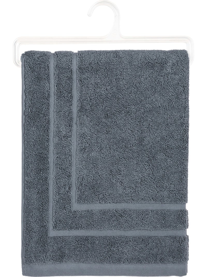 Tapis de bain en coton PRAIA Gris foncé - Kiabi
