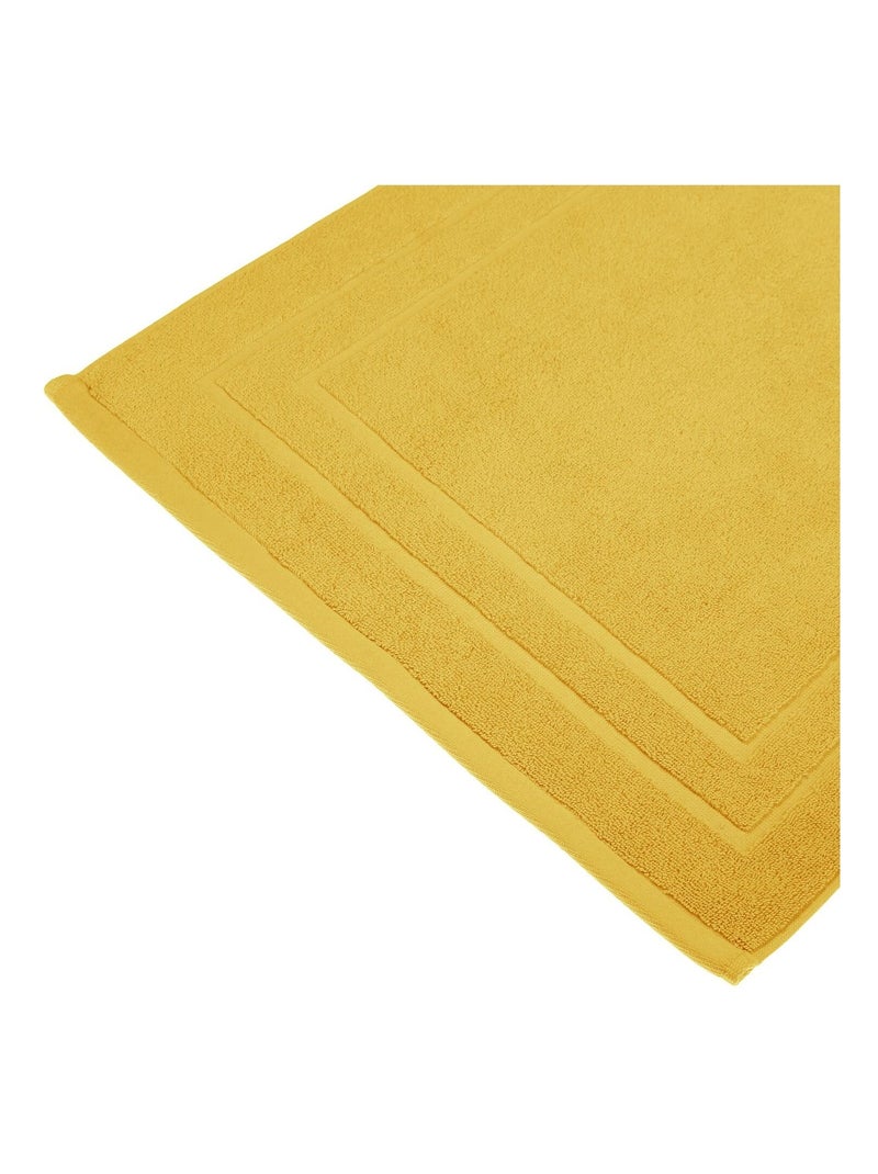 Tapis de bain en coton PRAIA Jaune - Kiabi