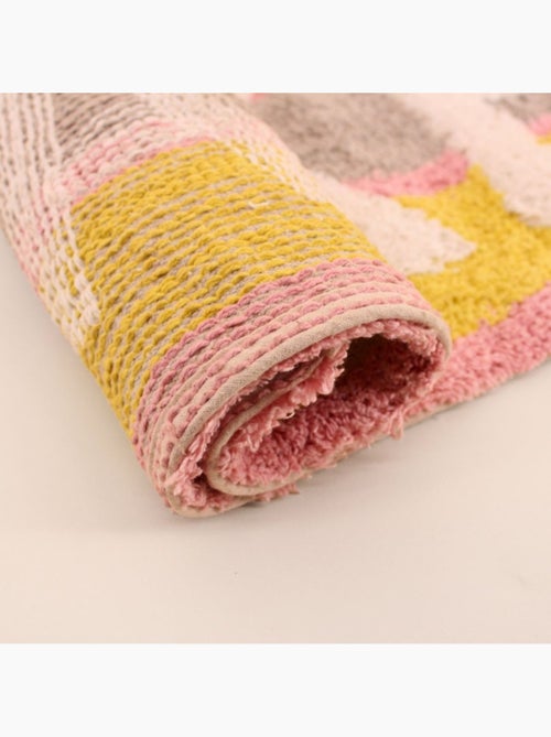 Tapis de bain en coton rayé "Get Naked" 50x80cm - Kiabi