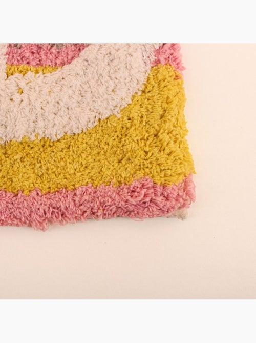 Tapis de bain en coton rayé "Get Naked" 50x80cm - Kiabi