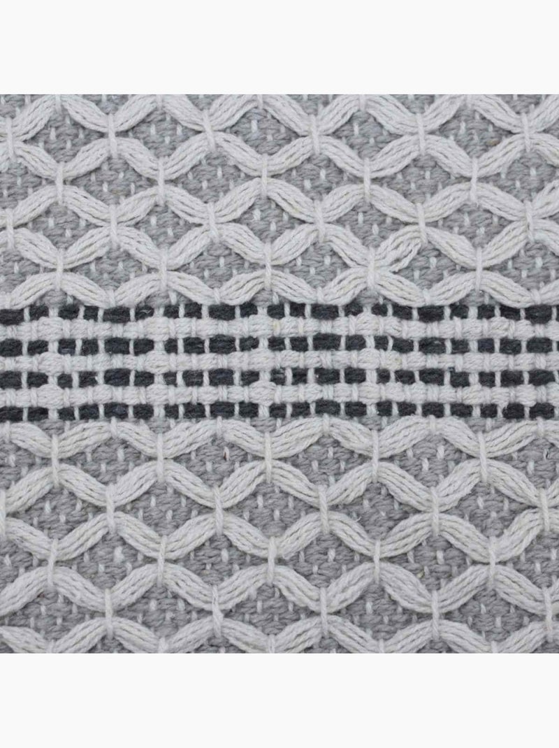Tapis de bain en coton rayé gris 50x80cm Gris - Kiabi