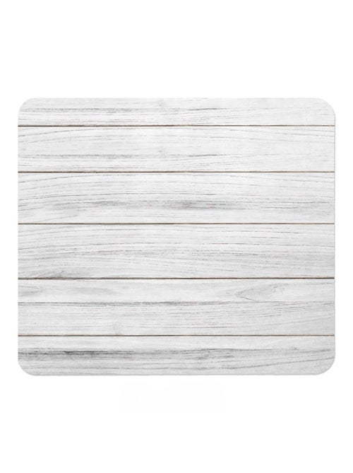 Tapis de bain en dialomite motif bois - Kiabi