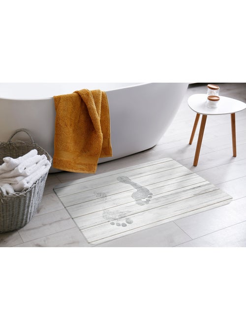 Tapis de bain en diatomite agave - Kiabi