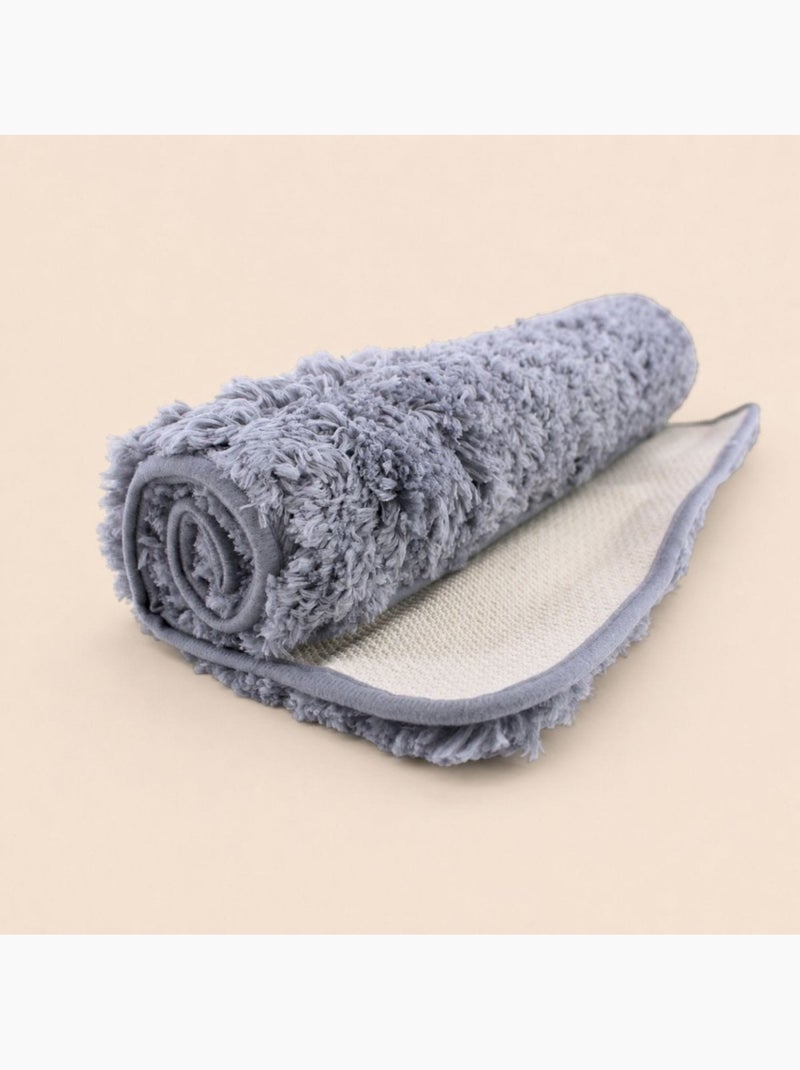 Tapis de bain en microfibre 50x80cm Gris clair - Kiabi