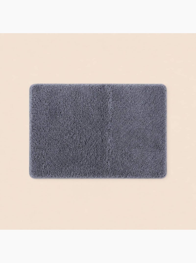 Tapis de bain en microfibre 50x80cm Gris foncé - Kiabi