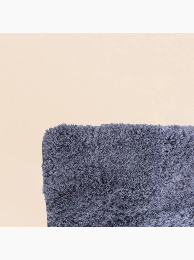 Tapis de bain en microfibre 50x80cm Gris foncé - Kiabi