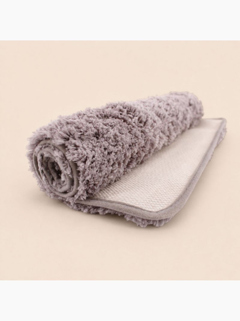 Tapis de bain en microfibre 50x80cm Taupe - Kiabi