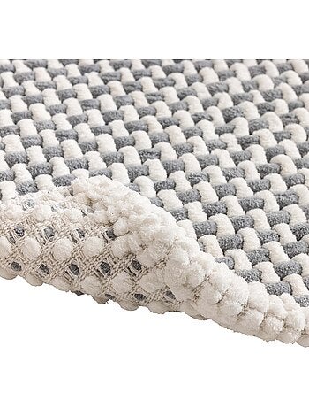Tapis de bain en polycoton chenille ultra-absorbant