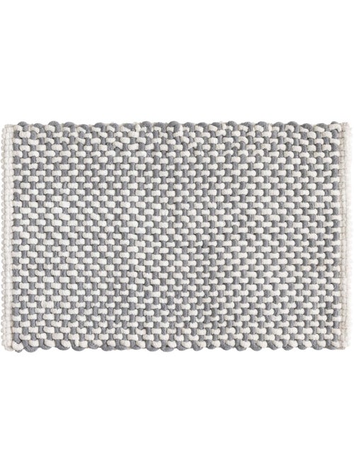 Tapis de bain en polycoton chenille ultra-absorbant - Kiabi