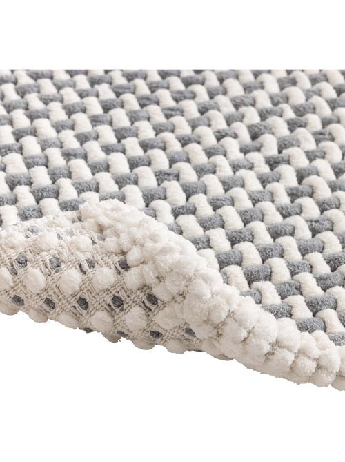 Tapis de bain en polycoton chenille ultra-absorbant - Kiabi