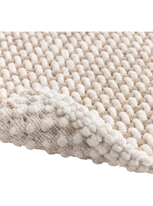 Tapis de bain en polycoton chenille ultra-absorbant - Kiabi