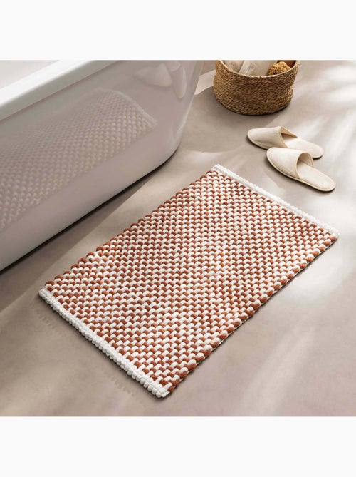 Tapis de bain en polycoton chenille ultra-absorbant - Kiabi