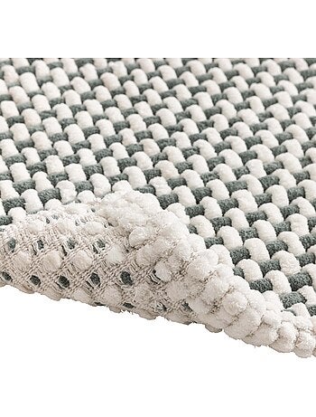 Tapis de bain en polycoton chenille ultra-absorbant