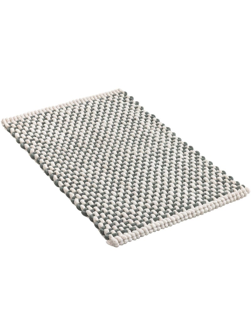 Tapis de bain en polycoton chenille ultra-absorbant Vert - Kiabi