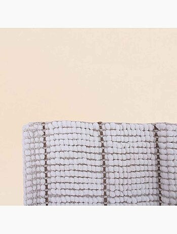 Tapis de bain en tissu ivoire 50x80cm