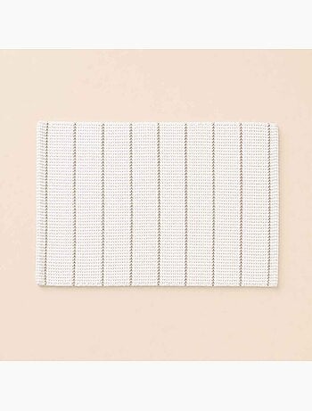 Tapis de bain en tissu ivoire 50x80cm