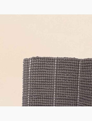 Tapis de bain en tissu taupe 50x80cm