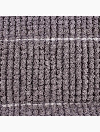Tapis de bain en tissu taupe 50x80cm